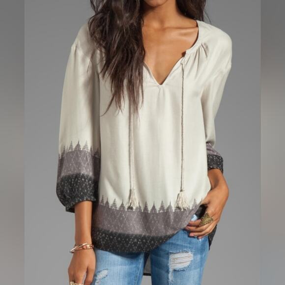 Joie Sancia Ikat Print Top medium - Picture 2 of 7